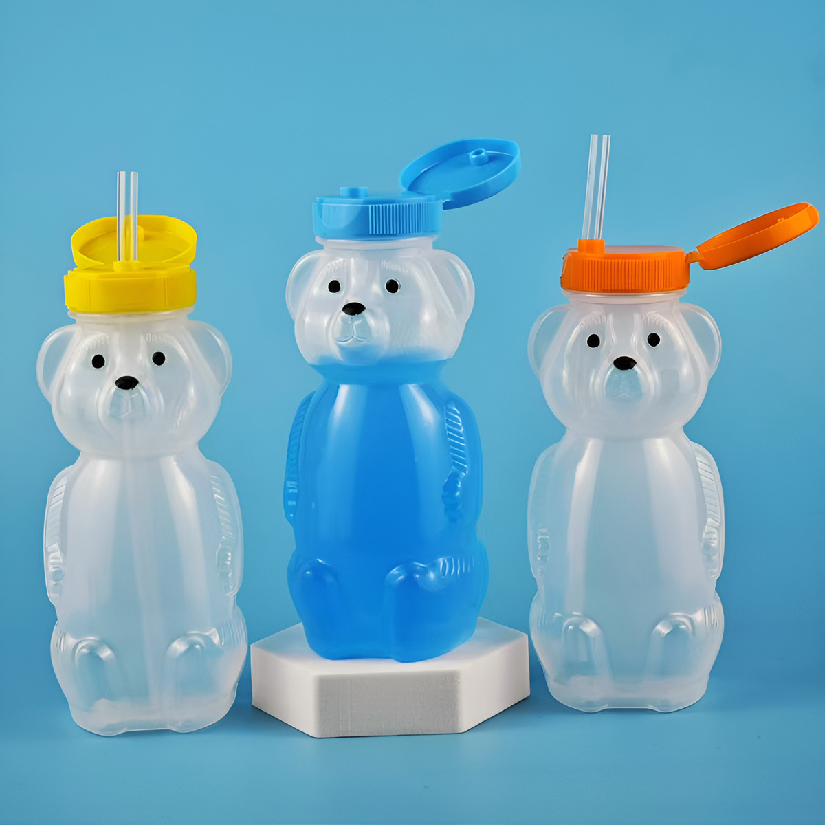 Bear Canister - Botella con Forma de Oso Adorable,