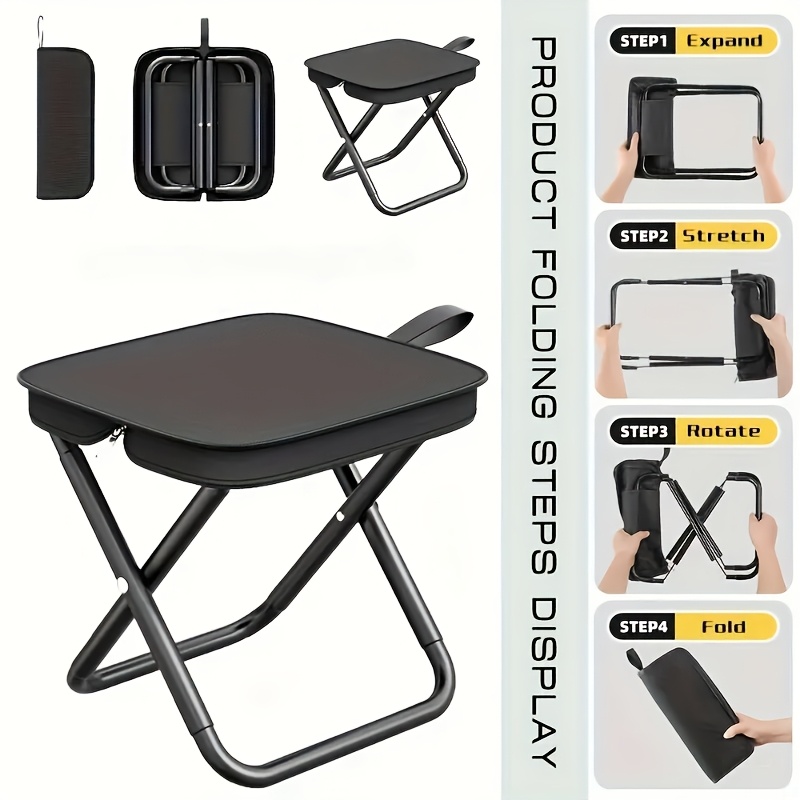 Outdoor Camping Hammock Chair - Taburete plegable compacto y ligero para