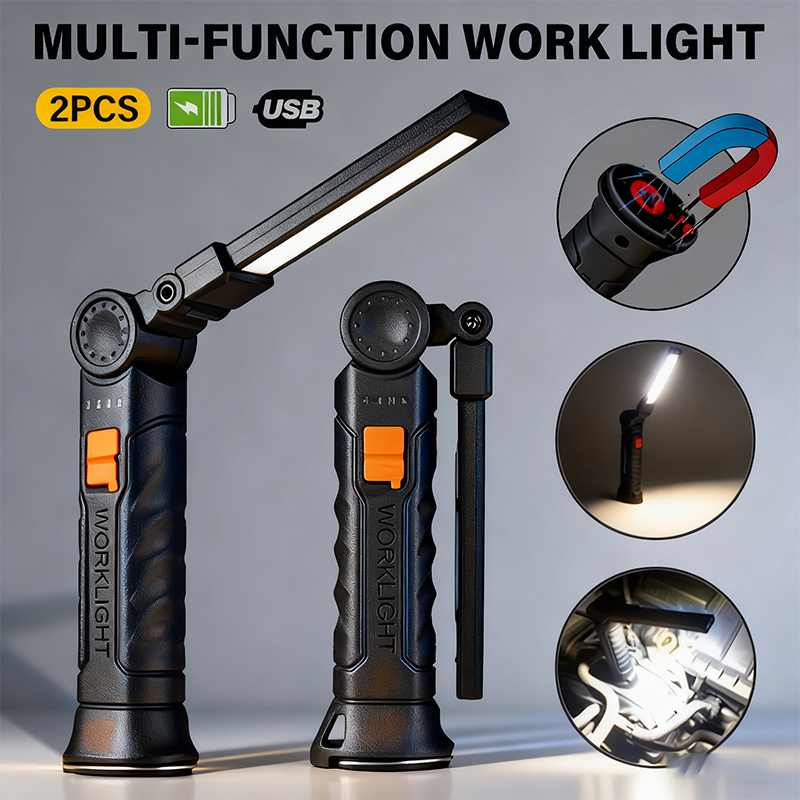 Outdoor Camping Accessories - Linterna LED COB portátil, luz de