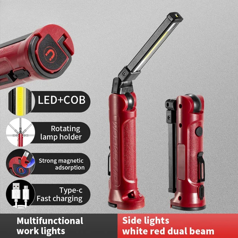 Outdoor Camping Accessories - Luz de trabajo LED COB, linterna