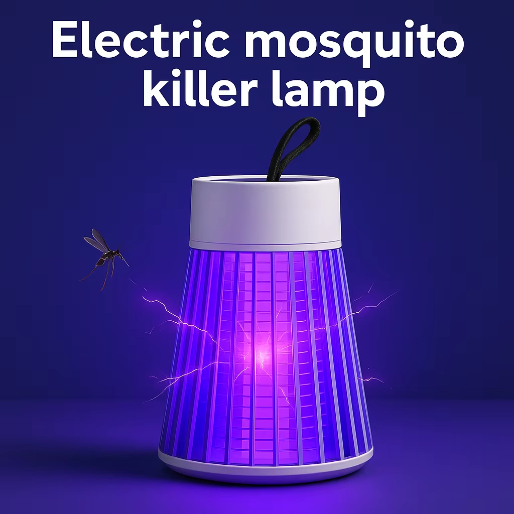 Outdoor Camping Bug Zapper - Lámpara Eléctrica Antimosquitos 2 en 1,
