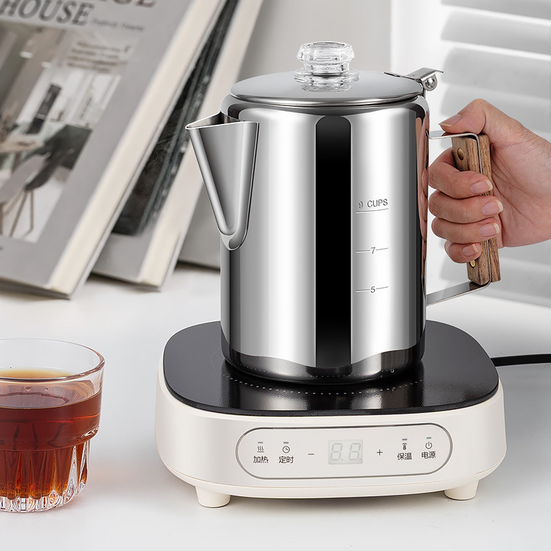 Camp Percolator Coffee - Cafetera de Acero Inoxidable para Camping,