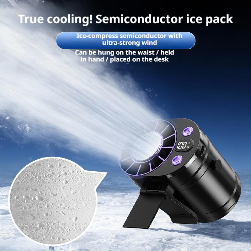 Outdoor Camping Air Conditioner - Ventilador portátil de refrigeración para cintura,
