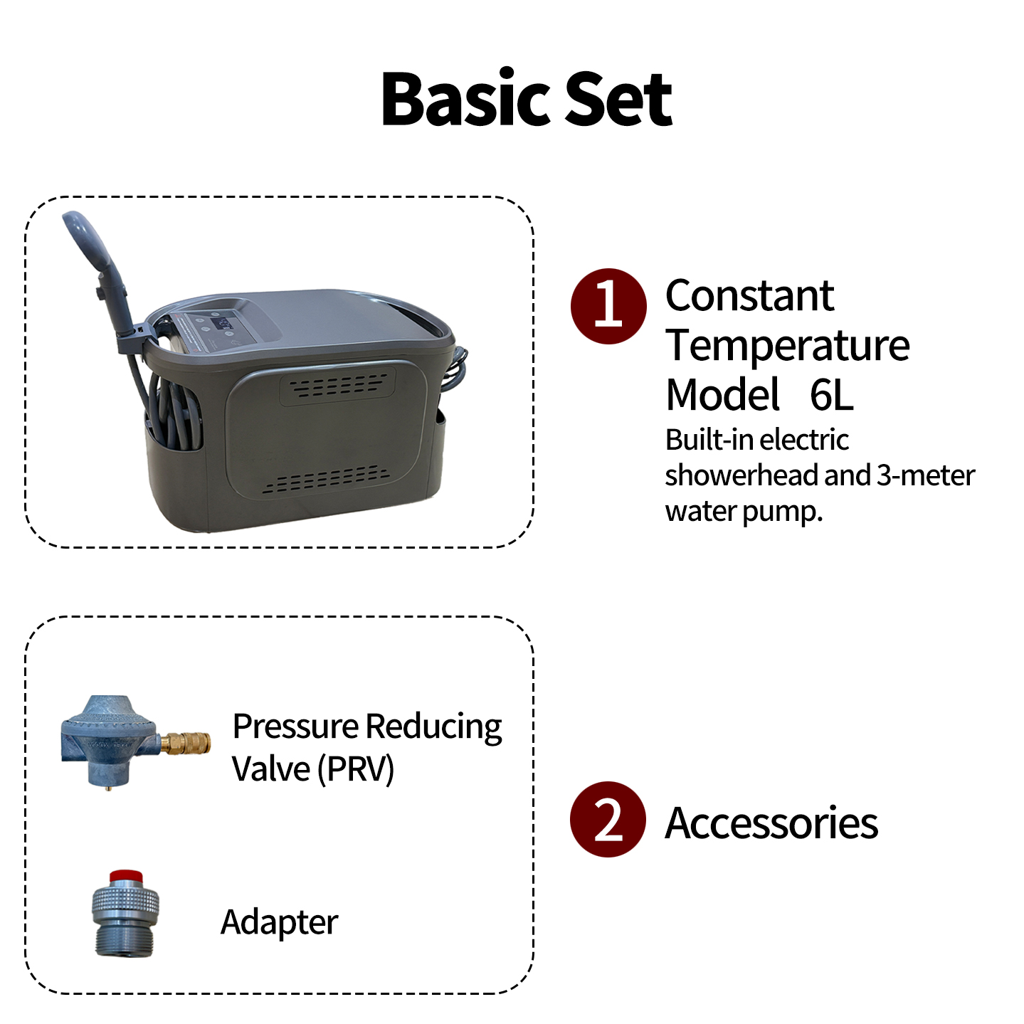 Outdoor Camping Water Heater - Kit de Ducha para Camping Todo