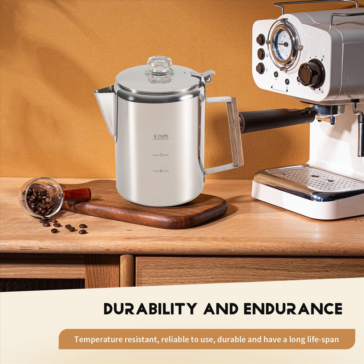 Camp Percolator Coffee - Cafetera HITL para Camping, Percoladora de