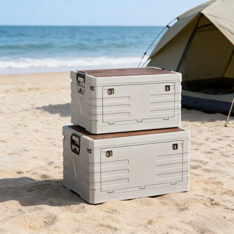Outdoor Camping Folding Storage Box - Caja de Almacenamiento para Auto, Plegable,