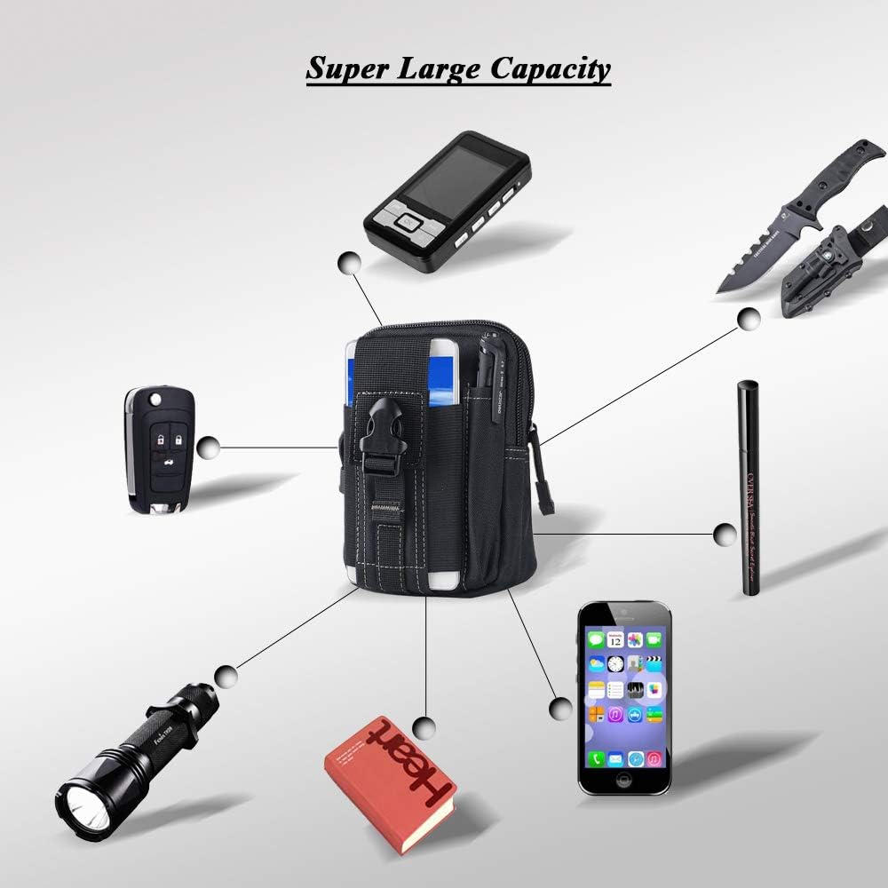 Bolsa táctica Molle para cintu - Outdoor Camping Accessories reseña y precio