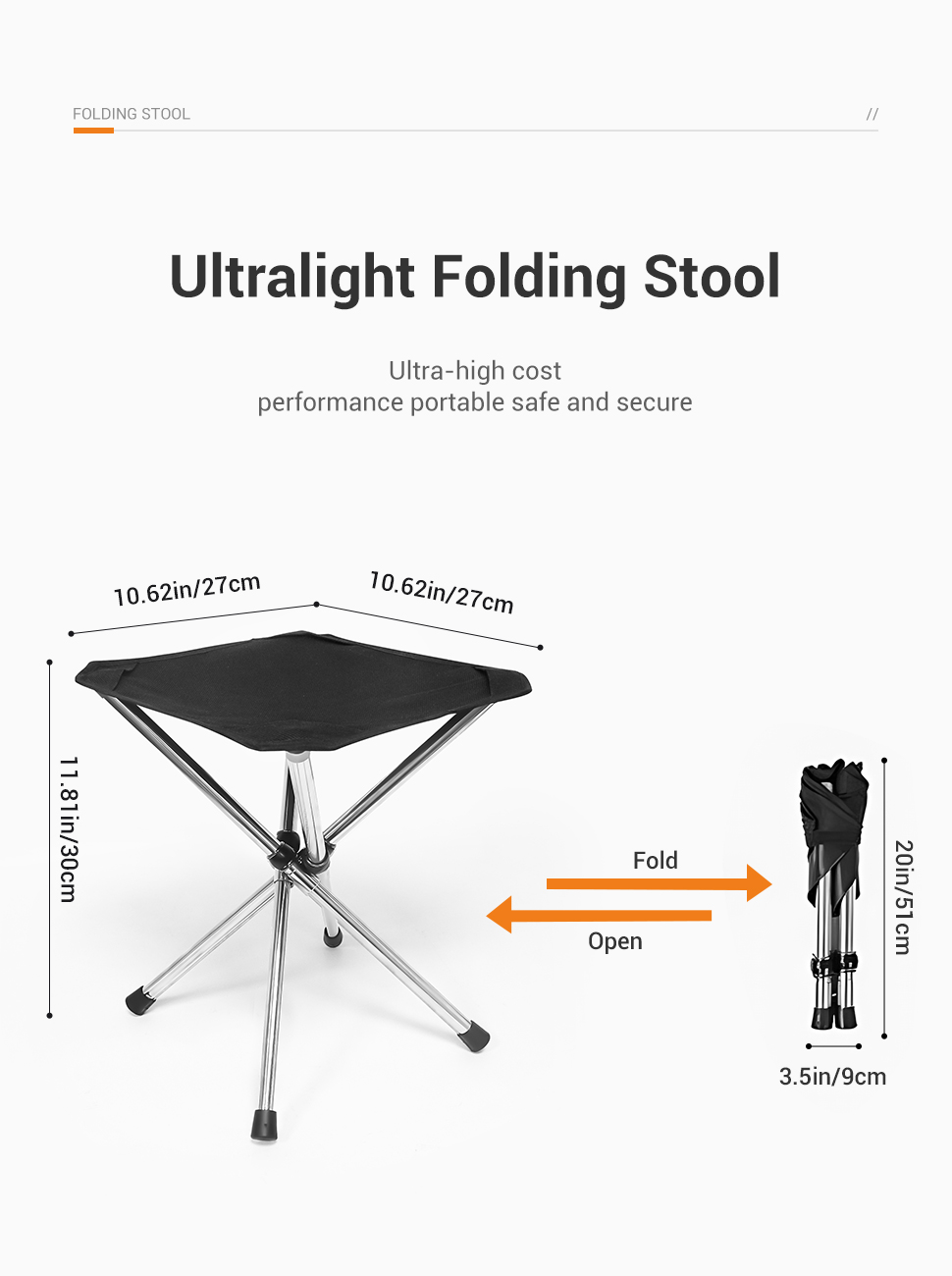 WESTTUNE Taburete plegable por - Outdoor Camping Hammock Chair reseña y precio
