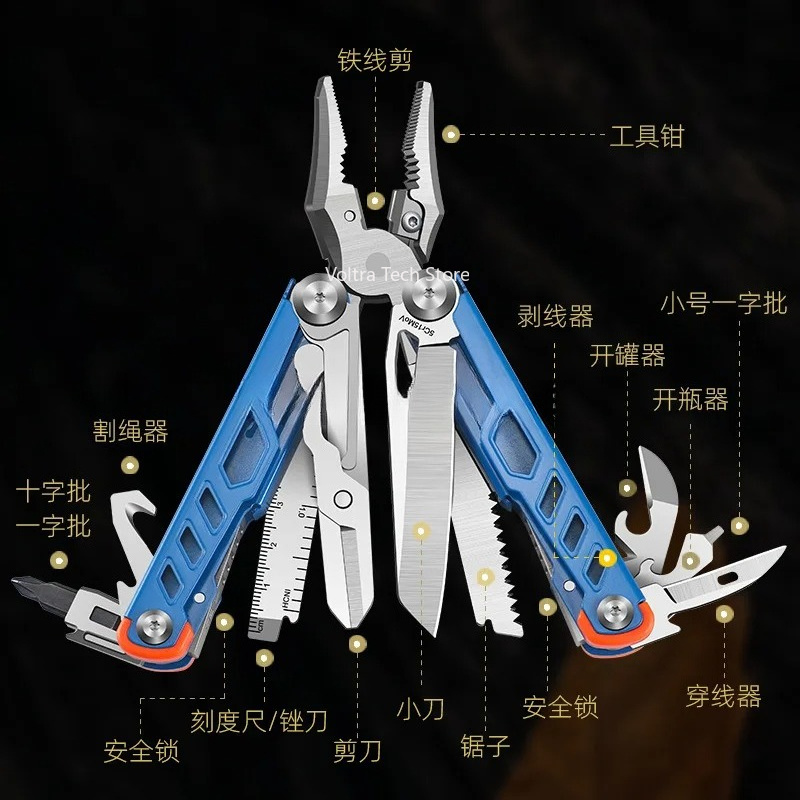 Alicates multifunción, cuchill - Camping Knife Multi-Tool reseña y precio