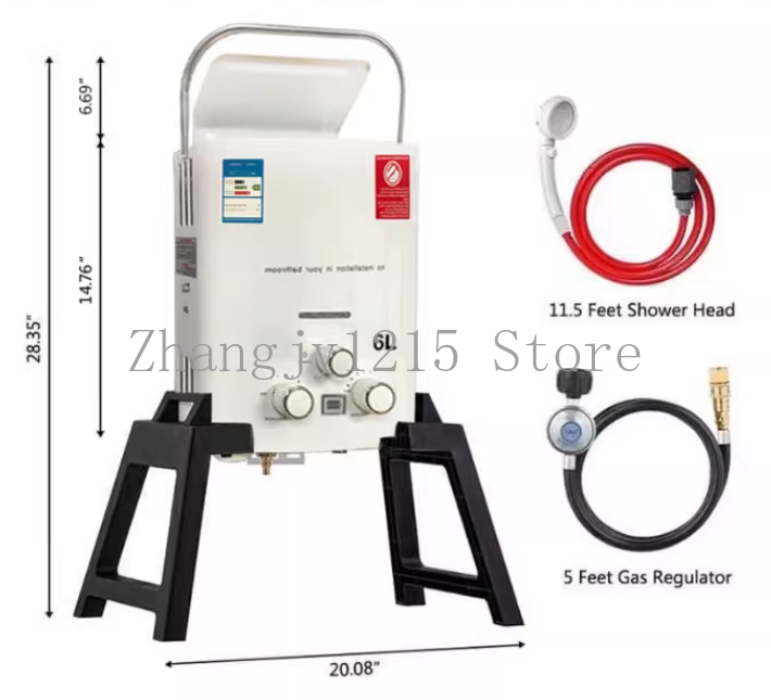 Calentador de agua sin tanque  - Outdoor Camping Water Heater reseña y precio