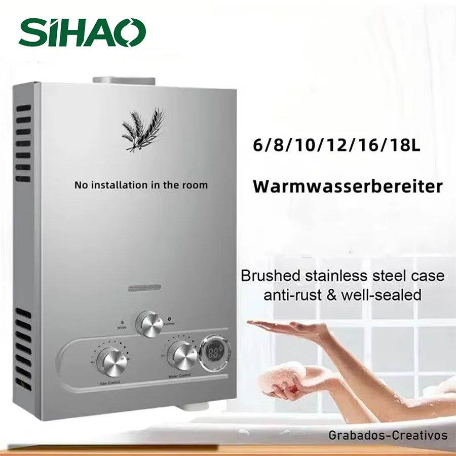 SIHAO 12L 16L 18L GPM LPG Gas  - Outdoor Camping Water Heater reseña y precio