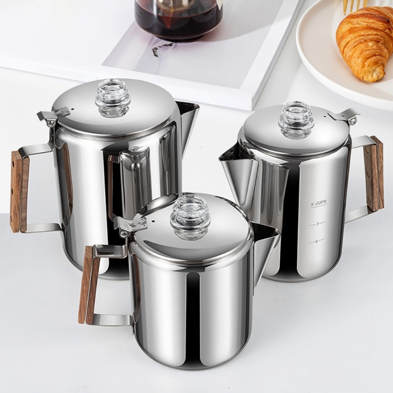 Cafetera para acampar acero re - Camp Percolator Coffee reseña y precio