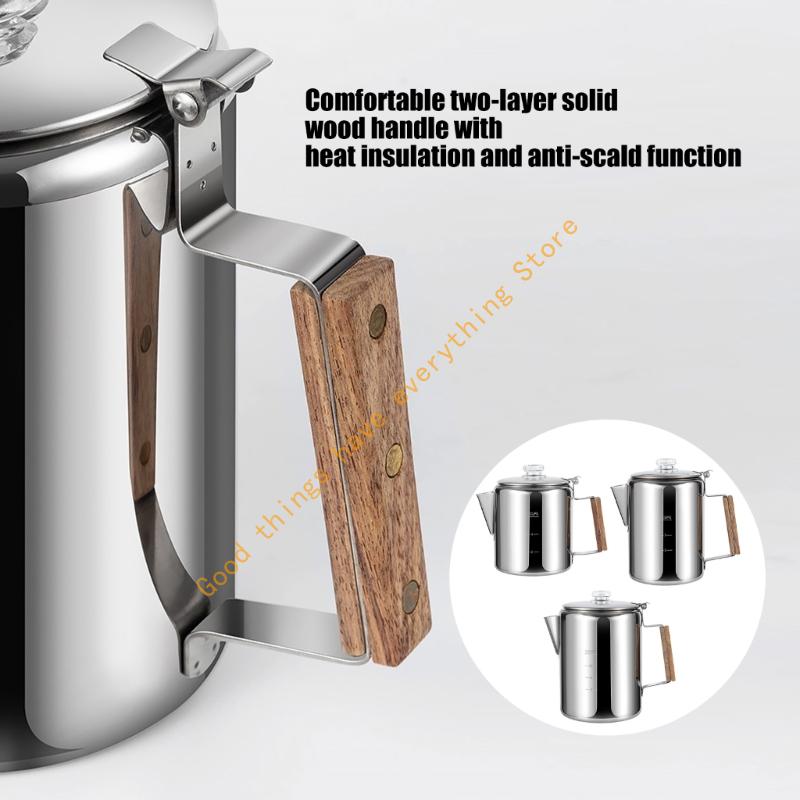 Cafetera para acampar acero re - Camp Percolator Coffee reseña y precio