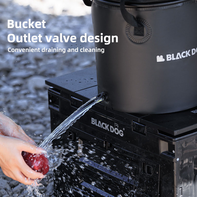 Blackdog-cubo redondo de agua  - Outdoor Camping Folding Storage Box reseña y precio