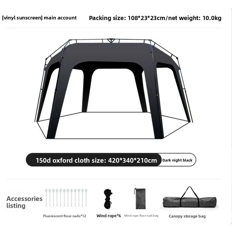 Carpa de Camping Pentagonal de - Camping Zelt Outdoor reseña y precio