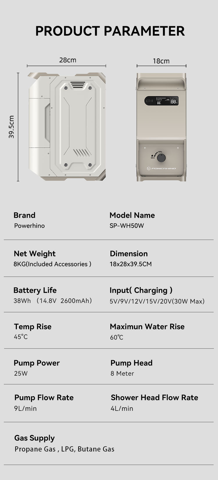 Calentador de agua instantáneo - Outdoor Camping Water Heater reseña y precio