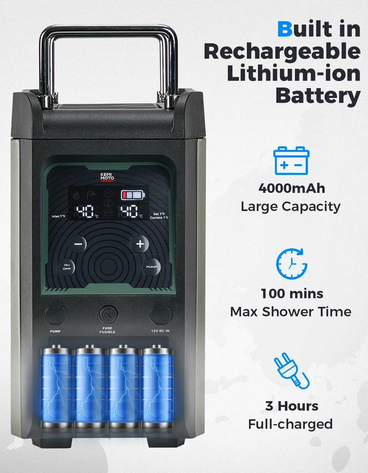Calentador de agua portátil KE - Outdoor Camping Water Heater reseña y precio