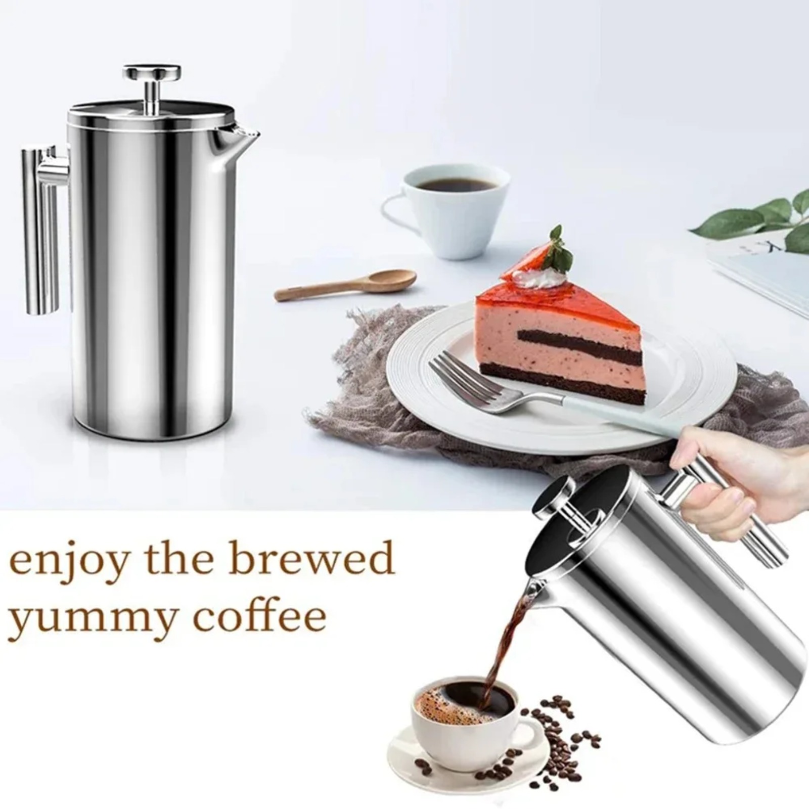 Cafetera Francesa Portátil de  - Camp Percolator Coffee reseña y precio