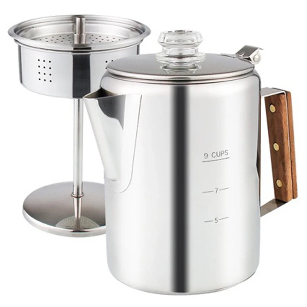 Cafetera de 9 tazas, percolado - Camp Percolator Coffee reseña y precio