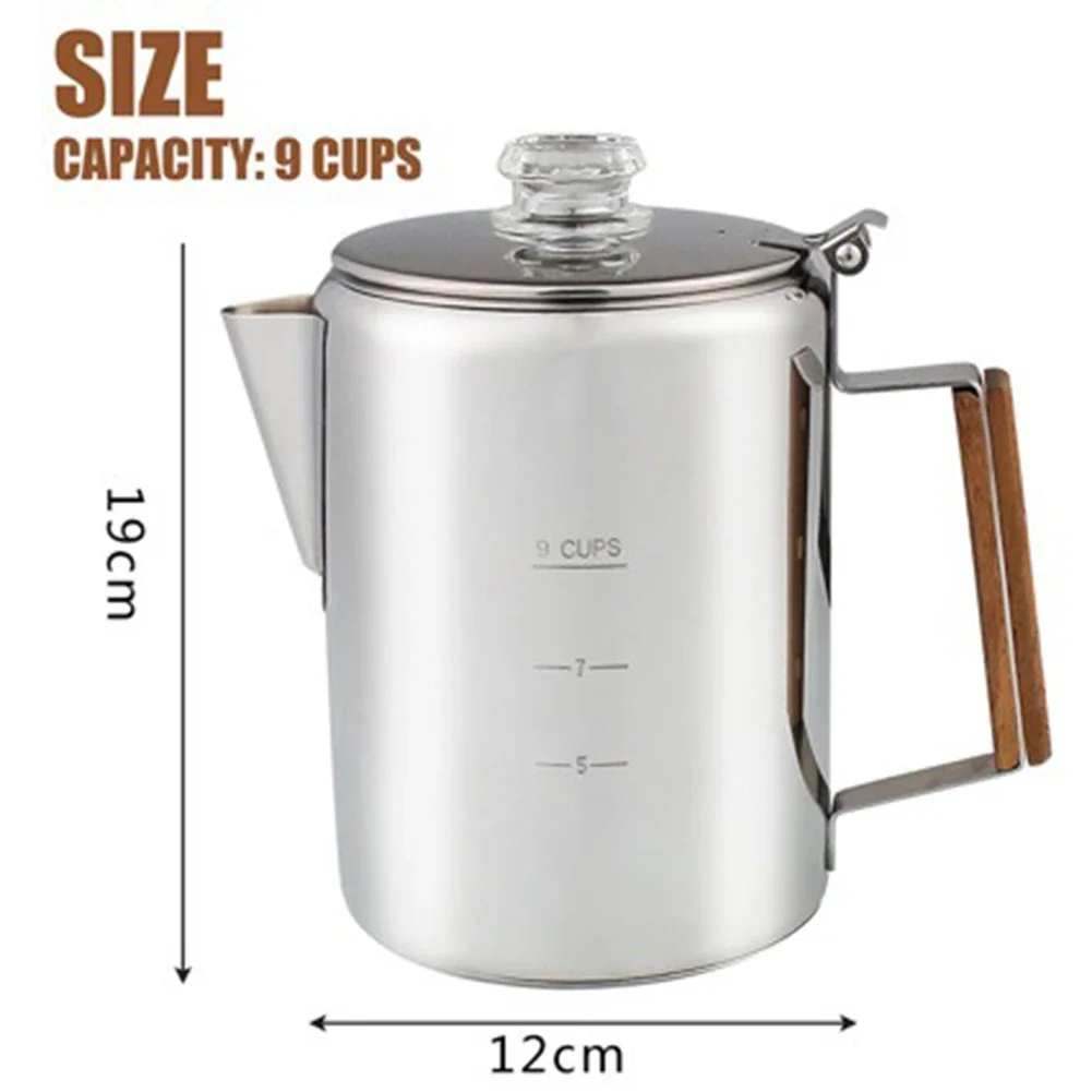 Cafetera de 9 tazas, percolado - Camp Percolator Coffee reseña y precio