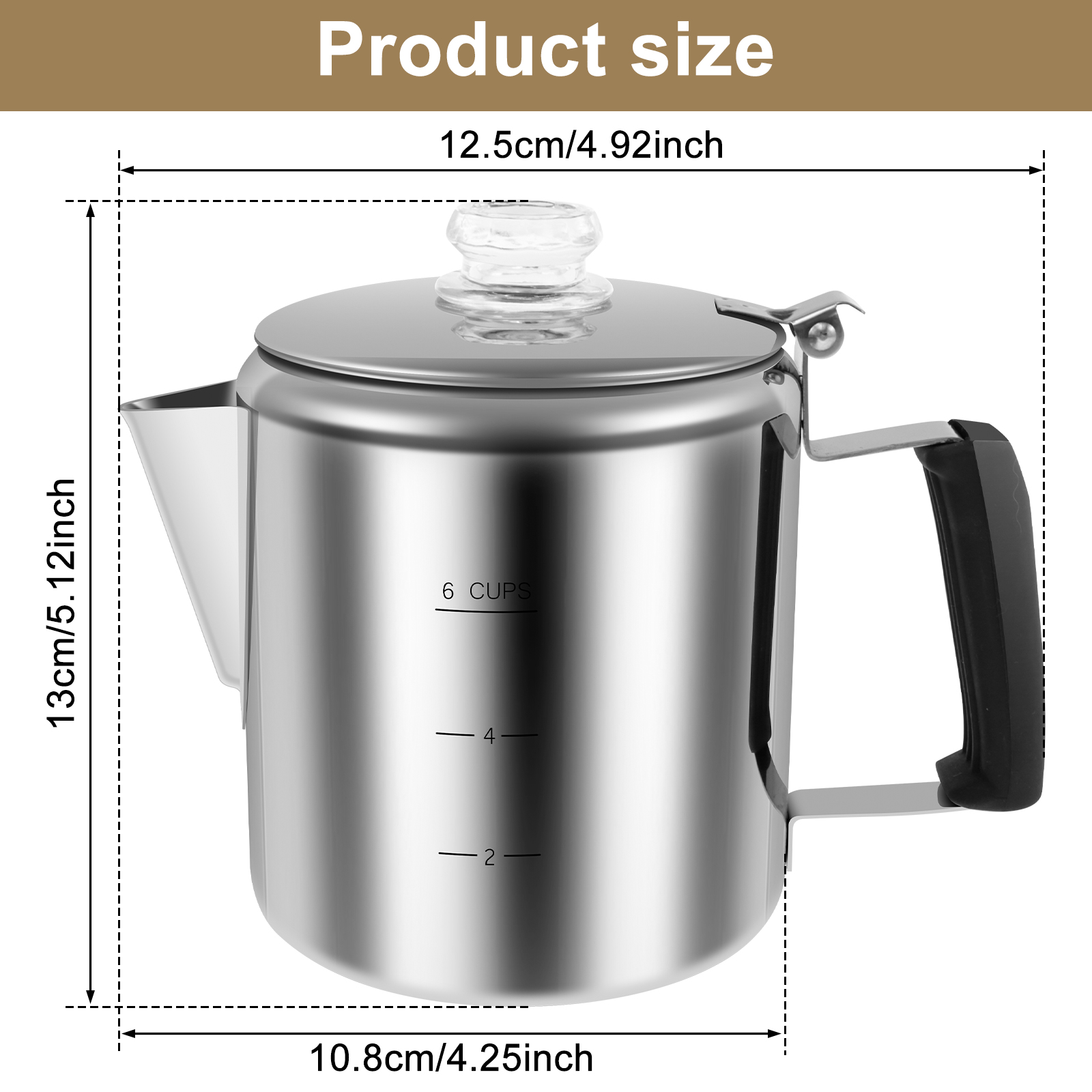 Percolador de café de acero in - Camp Percolator Coffee reseña y precio