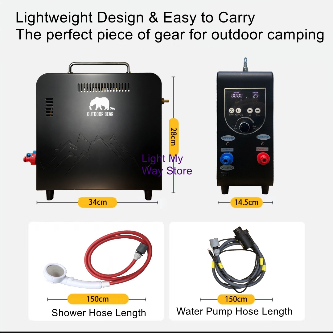 Calentador de Agua Portátil de - Outdoor Camping Water Heater reseña y precio
