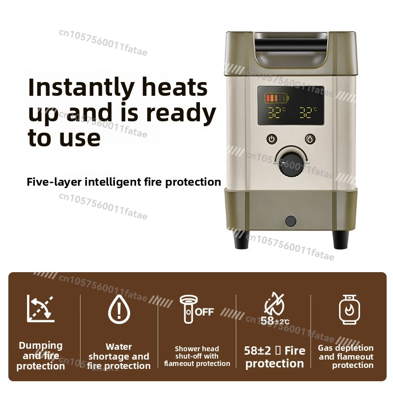 Calentador de agua para acampa - Outdoor Camping Water Heater reseña y precio