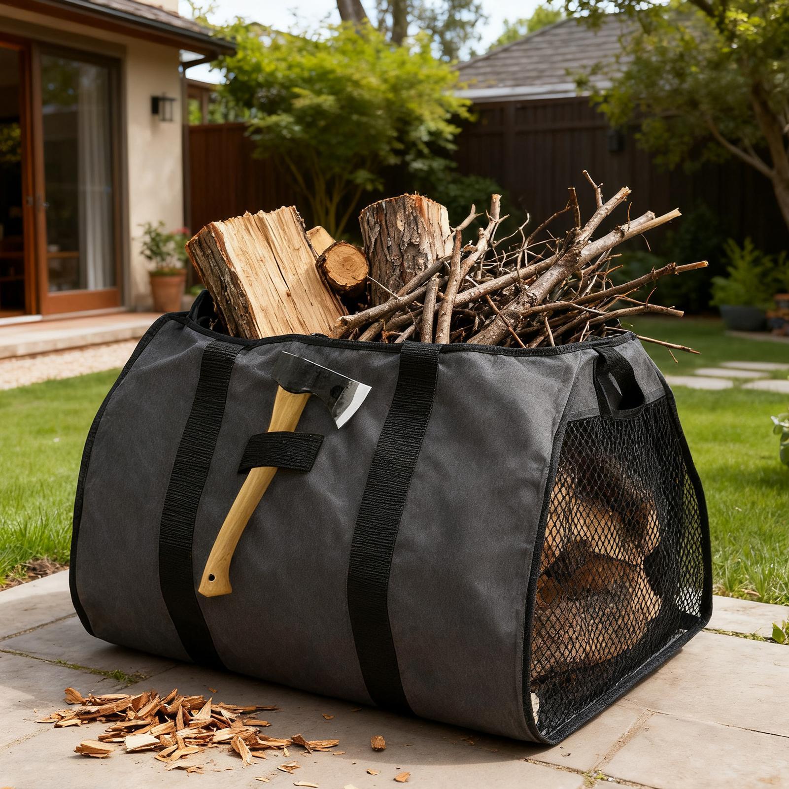 Transportín de leña, bolso por - Outdoor Indoor Camping reseña y precio
