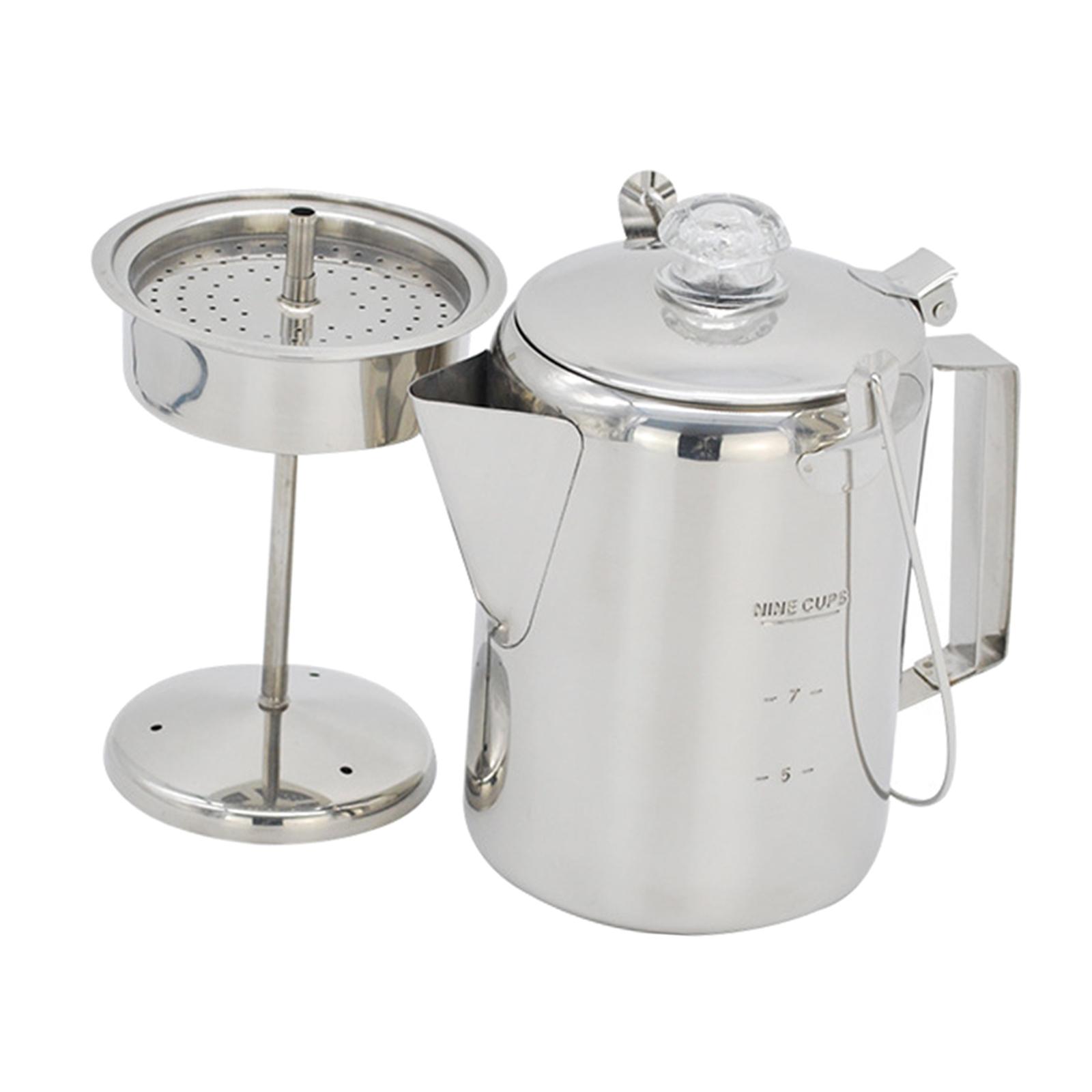 Cafetera de Acero Inoxidable p - Camp Percolator Coffee reseña y precio