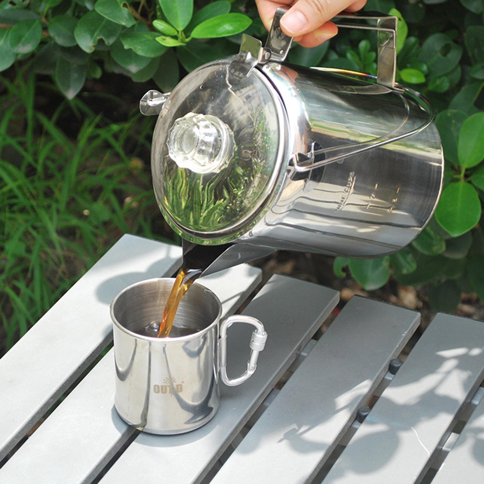 Cafetera de Acero Inoxidable p - Camp Percolator Coffee reseña y precio