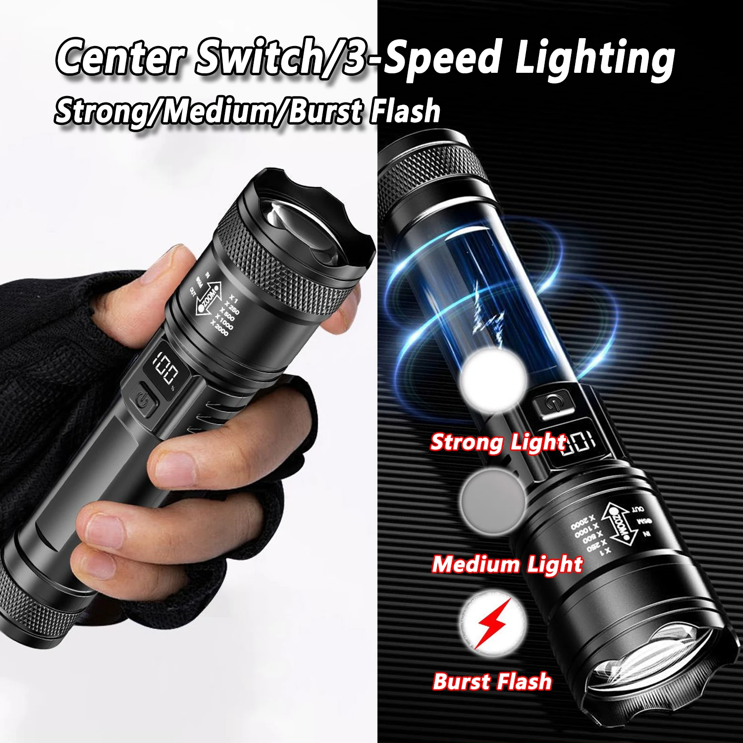 Linterna LED ultrabrillante, l - Outdoor Camping Accessories reseña y precio