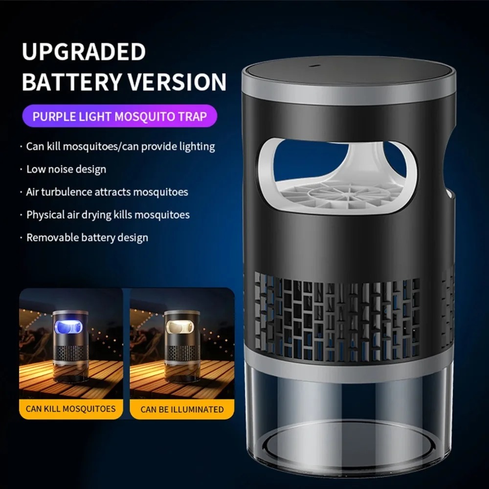Lámpara antimosquitos USB, tip - Outdoor Camping Bug Zapper reseña y precio