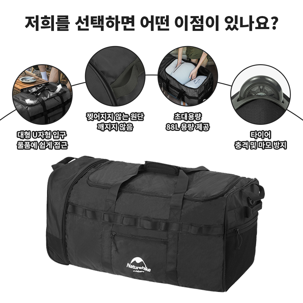 Naturehike-bolsa de Camping pl - Outdoor Camping Folding Storage Box reseña y precio