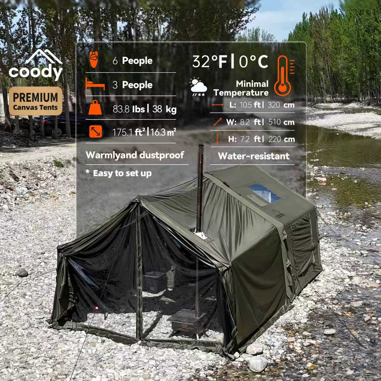 8.0+Framed Foyer Air Tent - Ti - Camping Zelt Outdoor reseña y precio