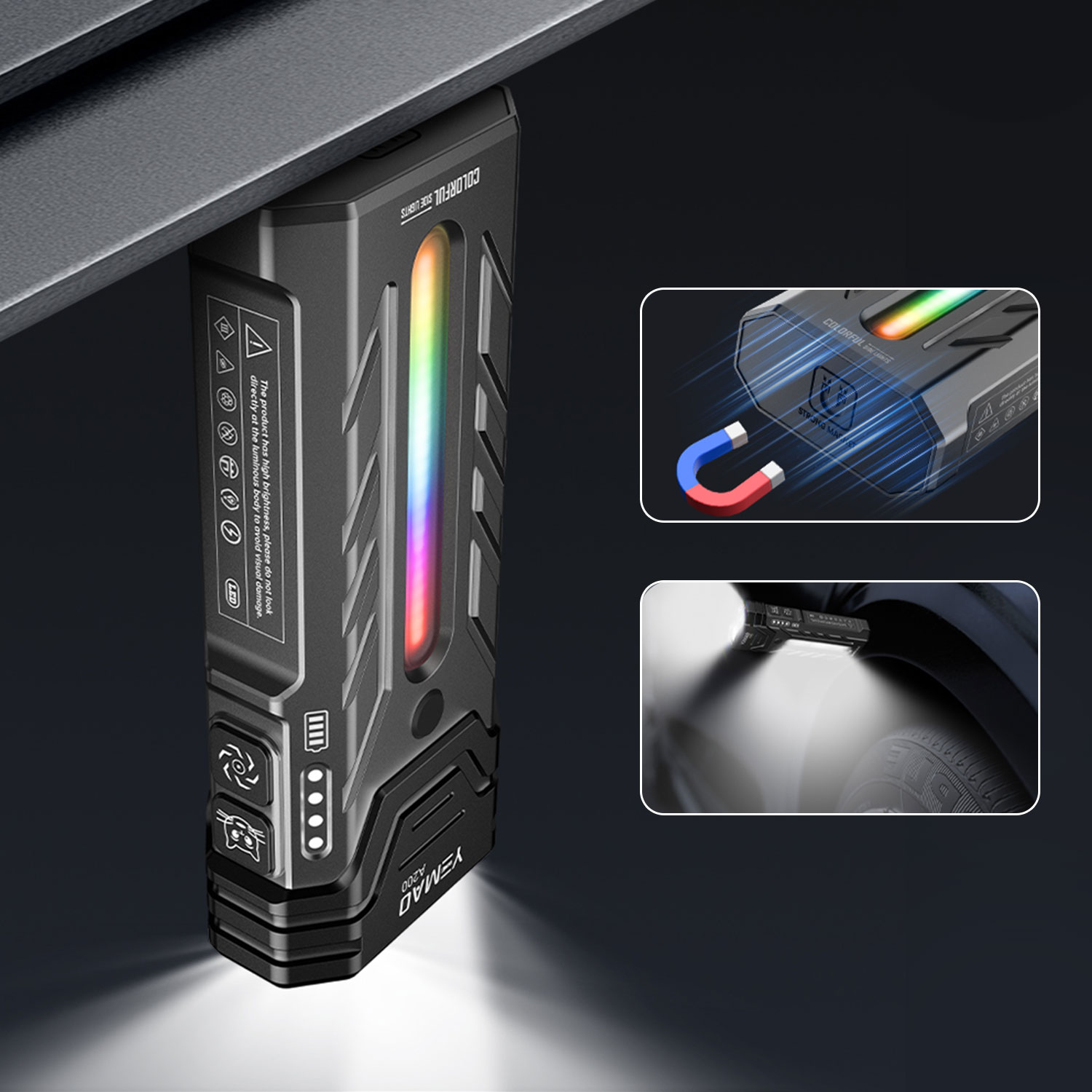 Linterna LED RGB portátil mult - Outdoor Camping Accessories reseña y precio