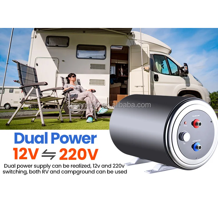 RV 200w acero inoxidable 10l 1 - Outdoor Camping Water Heater reseña y precio